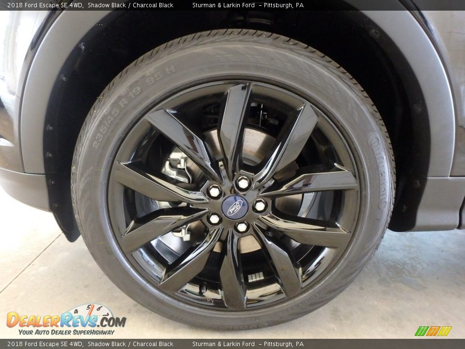 2018 Ford Escape SE 4WD Shadow Black / Charcoal Black Photo #4