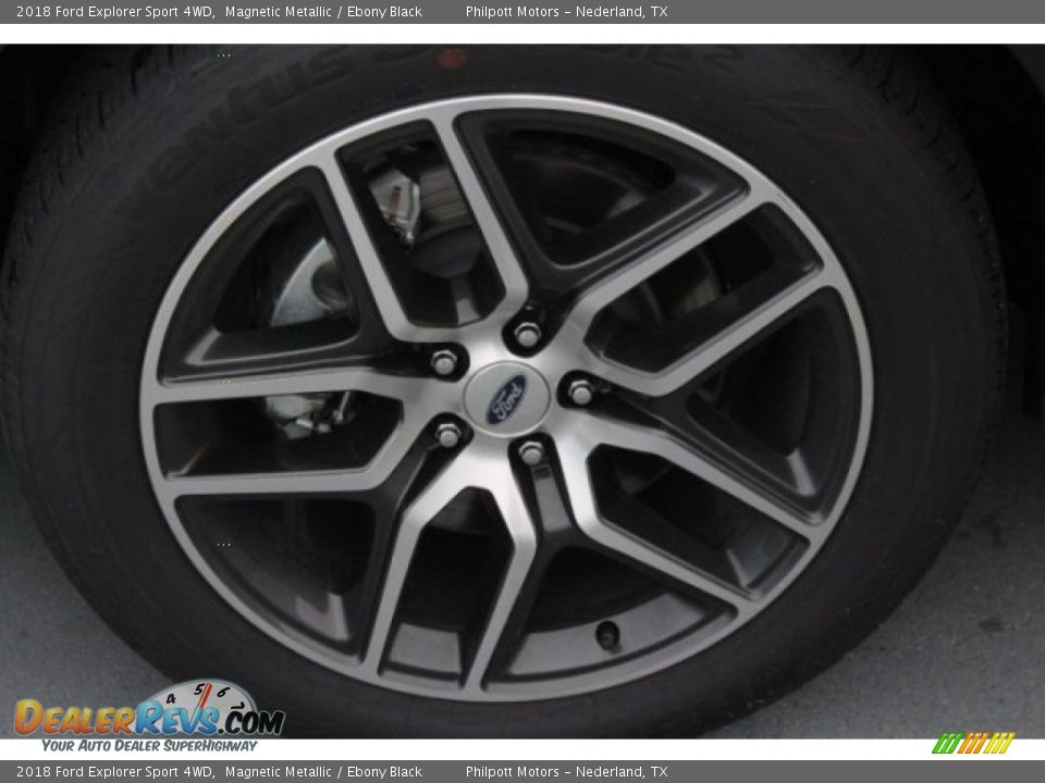 2018 Ford Explorer Sport 4WD Magnetic Metallic / Ebony Black Photo #5