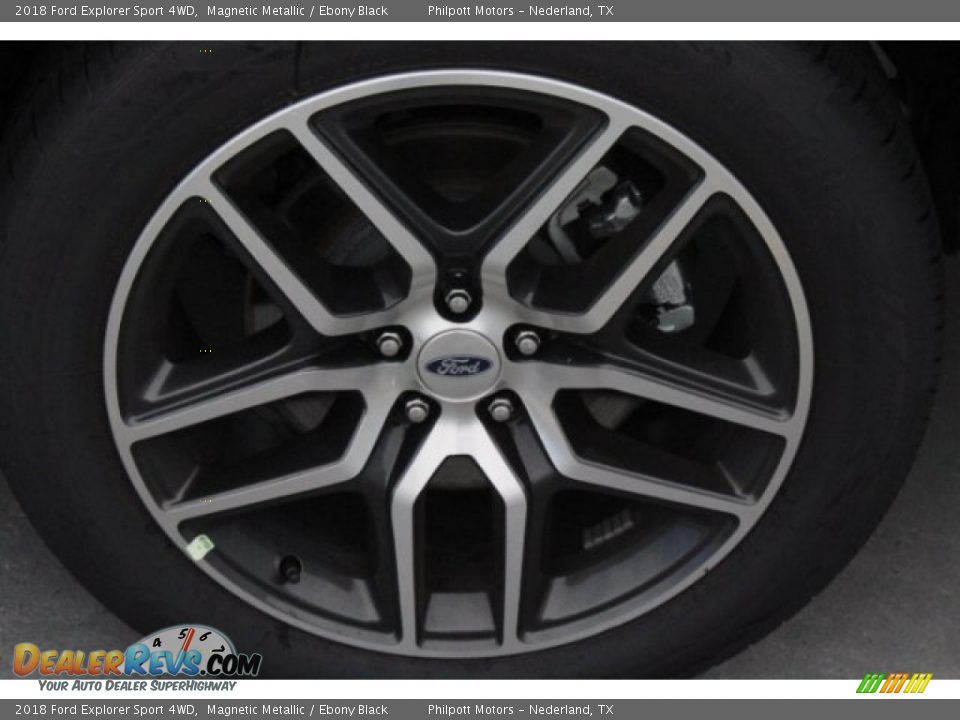 2018 Ford Explorer Sport 4WD Magnetic Metallic / Ebony Black Photo #6