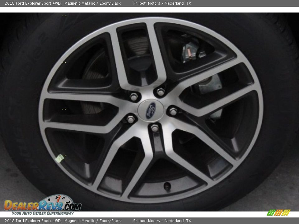 2018 Ford Explorer Sport 4WD Magnetic Metallic / Ebony Black Photo #11