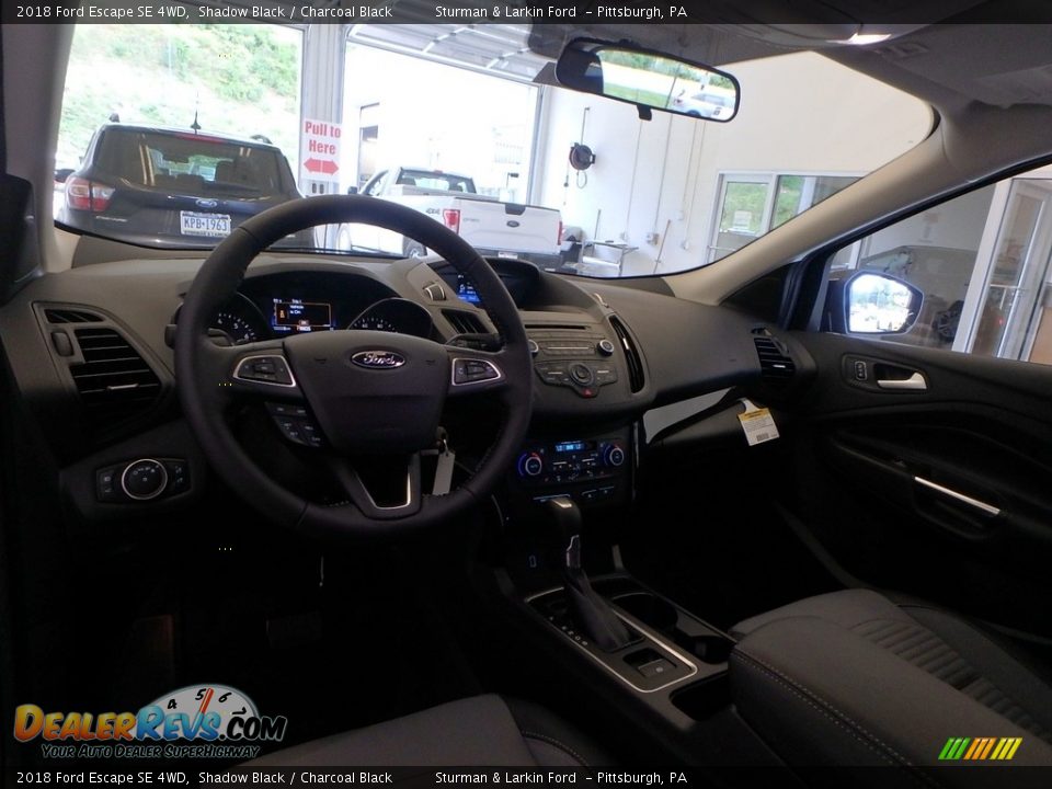 2018 Ford Escape SE 4WD Shadow Black / Charcoal Black Photo #8
