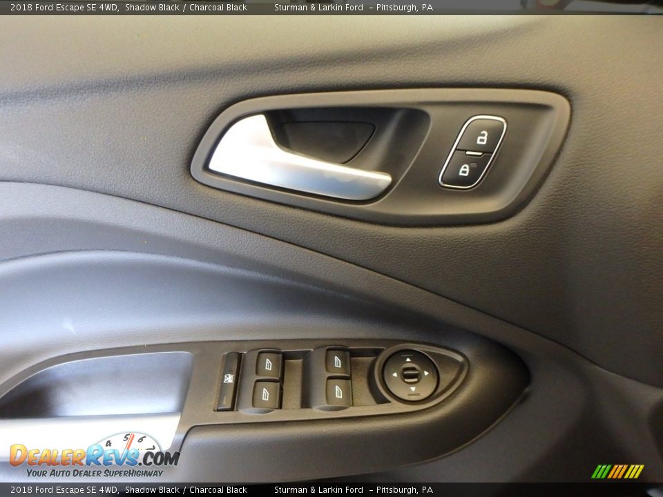 2018 Ford Escape SE 4WD Shadow Black / Charcoal Black Photo #9