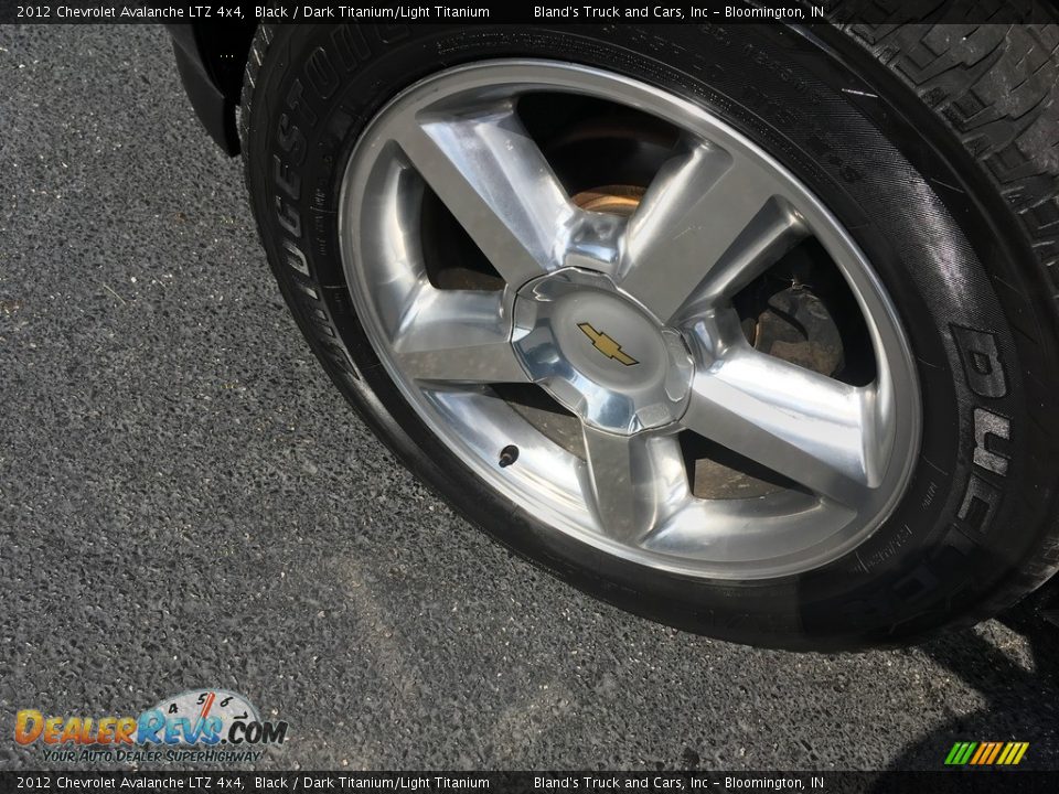 2012 Chevrolet Avalanche LTZ 4x4 Black / Dark Titanium/Light Titanium Photo #25