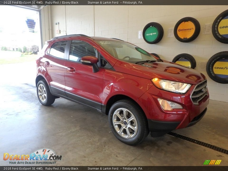 2018 Ford EcoSport SE 4WD Ruby Red / Ebony Black Photo #1