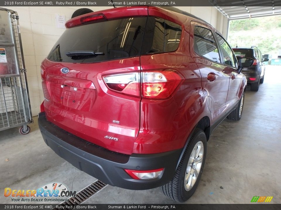 2018 Ford EcoSport SE 4WD Ruby Red / Ebony Black Photo #2