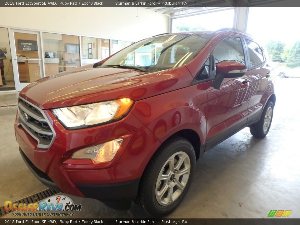 2018 Ford EcoSport SE 4WD Ruby Red / Ebony Black Photo #4