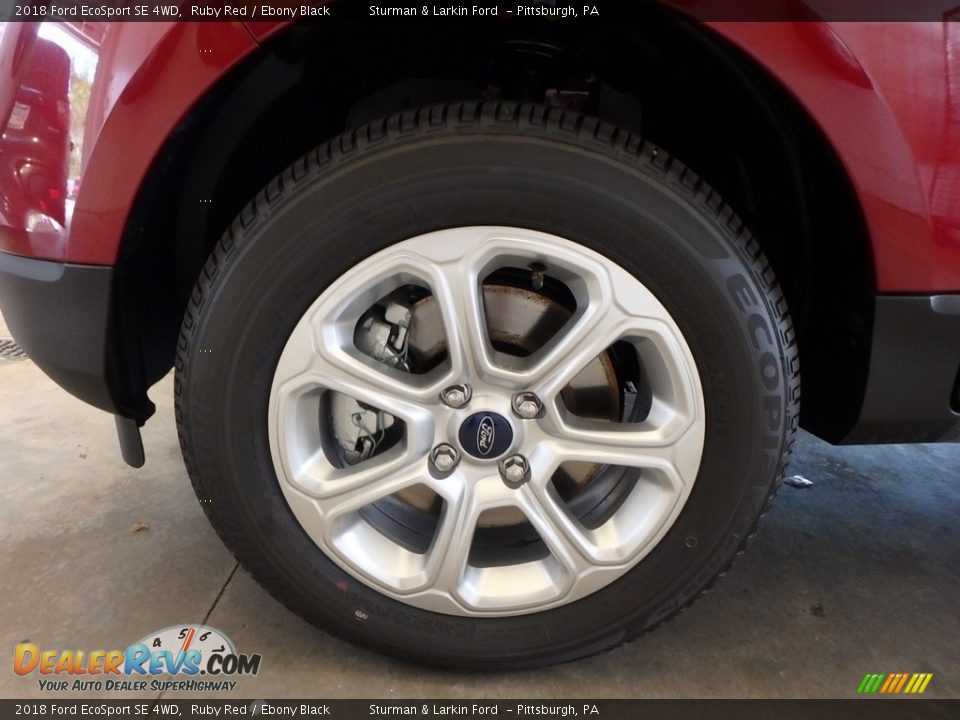 2018 Ford EcoSport SE 4WD Ruby Red / Ebony Black Photo #5
