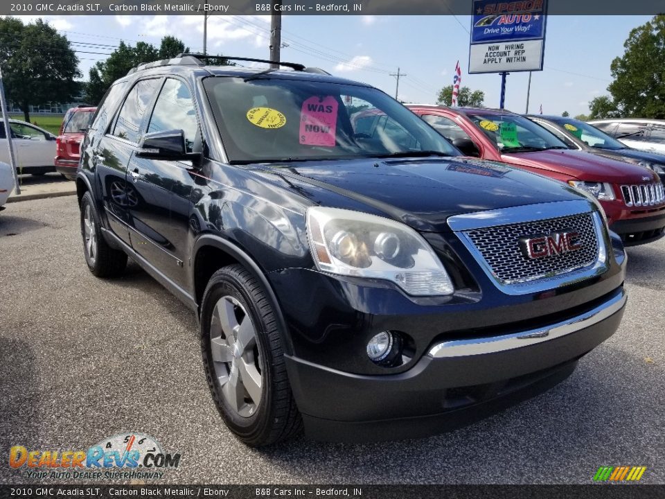 2010 GMC Acadia SLT Carbon Black Metallic / Ebony Photo #3