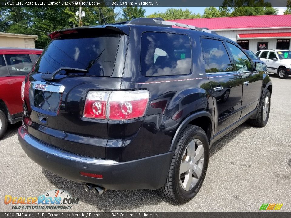 2010 GMC Acadia SLT Carbon Black Metallic / Ebony Photo #4