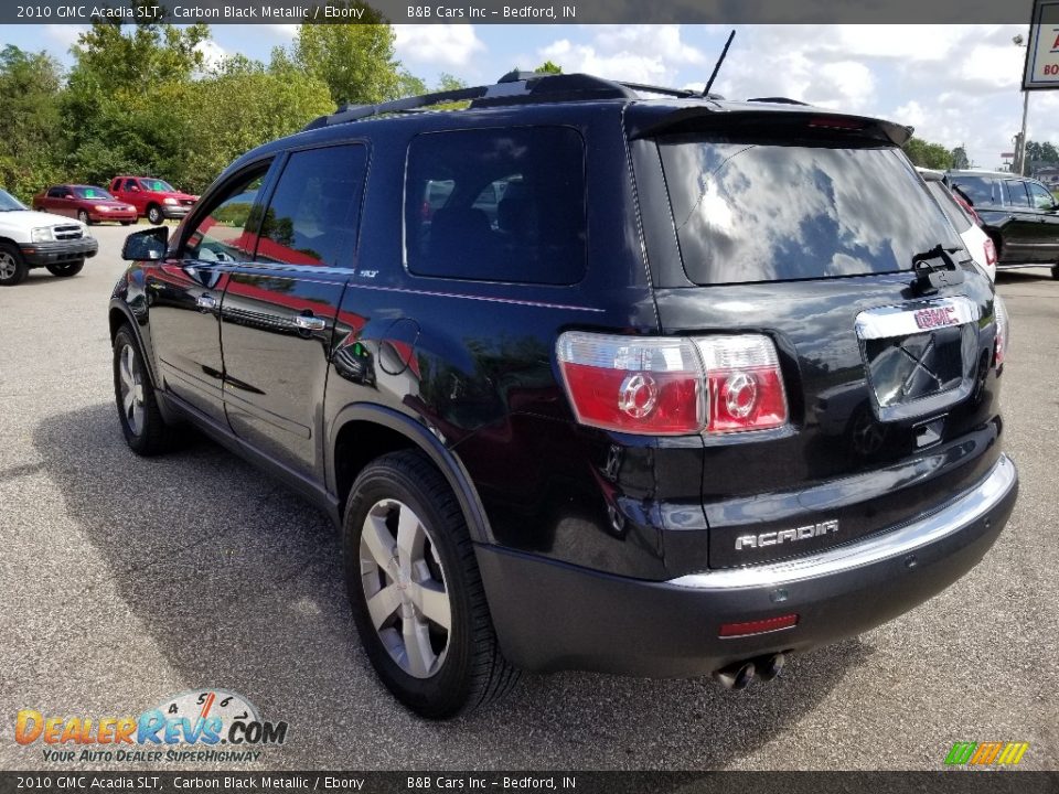 2010 GMC Acadia SLT Carbon Black Metallic / Ebony Photo #6