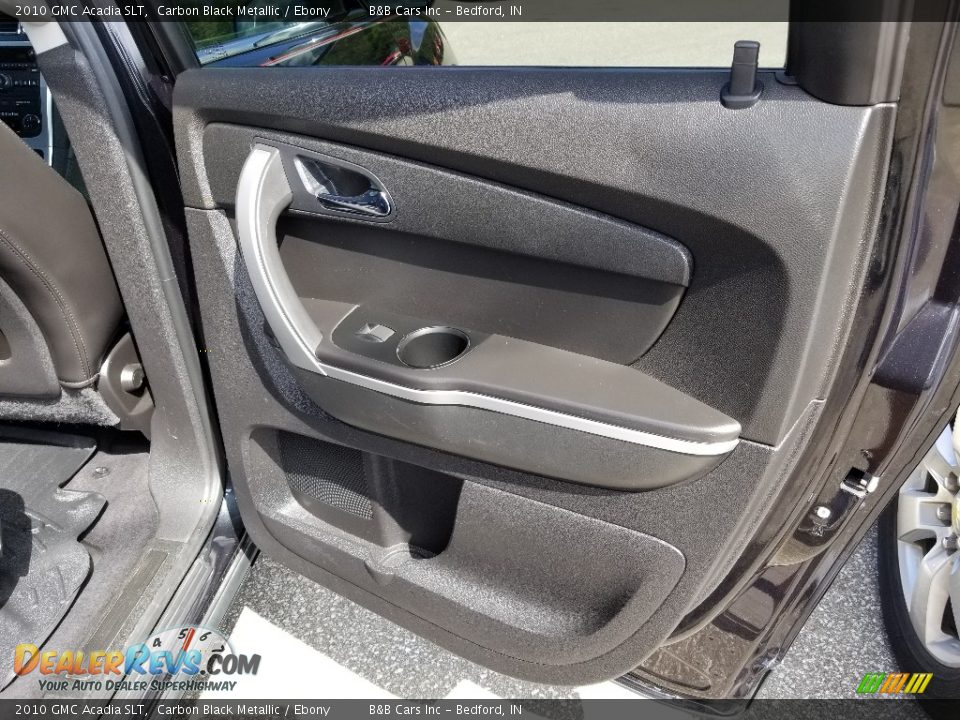 2010 GMC Acadia SLT Carbon Black Metallic / Ebony Photo #9
