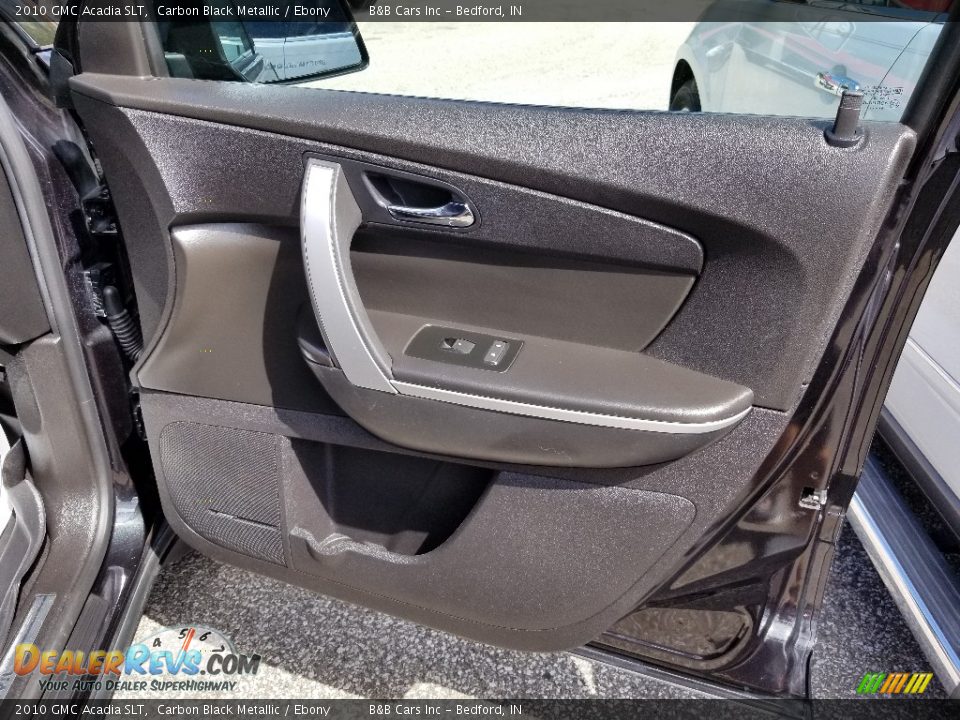2010 GMC Acadia SLT Carbon Black Metallic / Ebony Photo #14