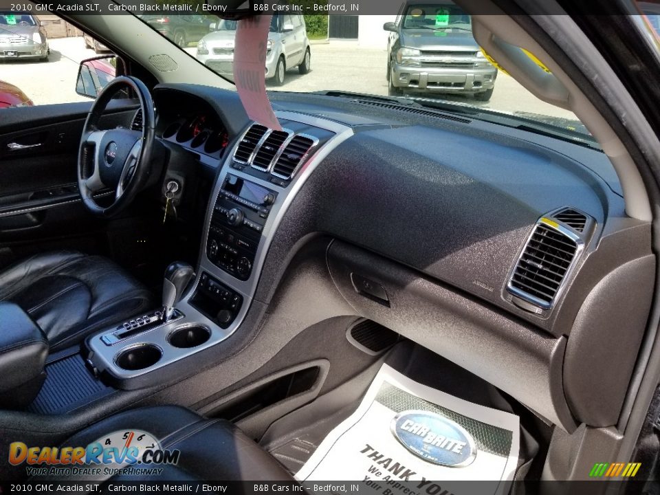 2010 GMC Acadia SLT Carbon Black Metallic / Ebony Photo #16