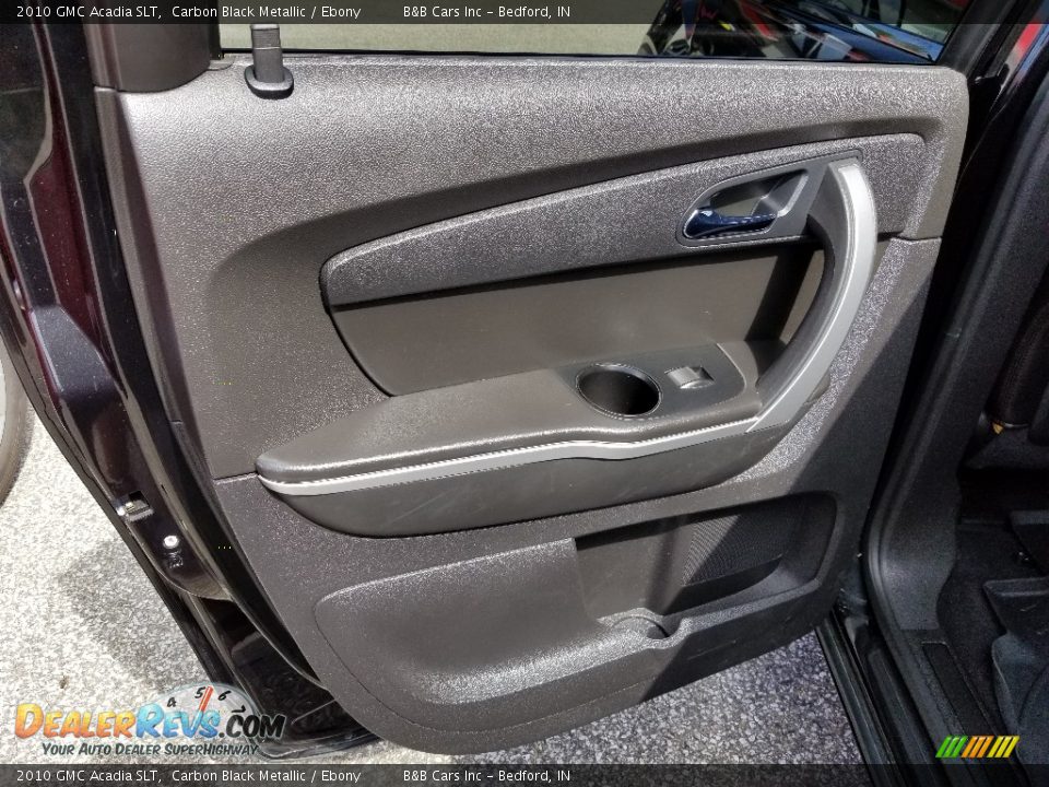 2010 GMC Acadia SLT Carbon Black Metallic / Ebony Photo #17