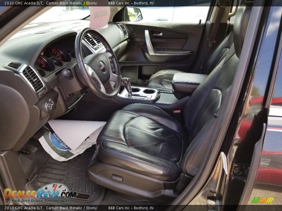 2010 GMC Acadia SLT Carbon Black Metallic / Ebony Photo #21