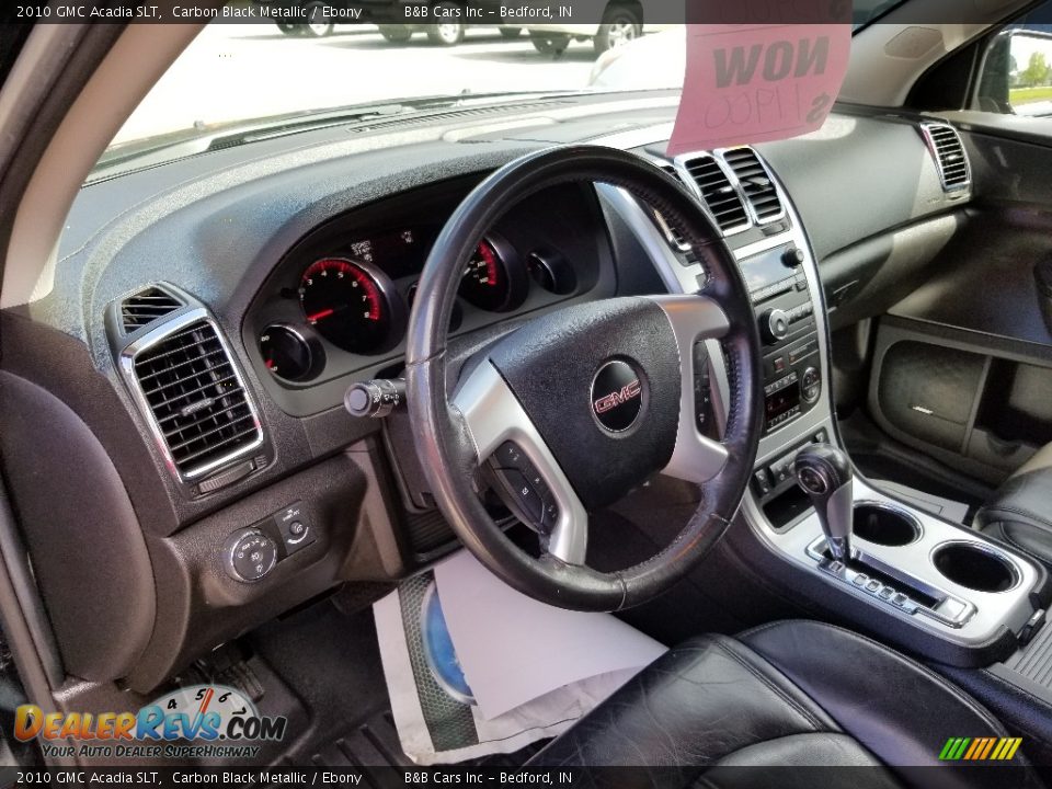 2010 GMC Acadia SLT Carbon Black Metallic / Ebony Photo #22