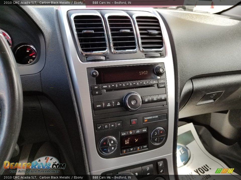2010 GMC Acadia SLT Carbon Black Metallic / Ebony Photo #23