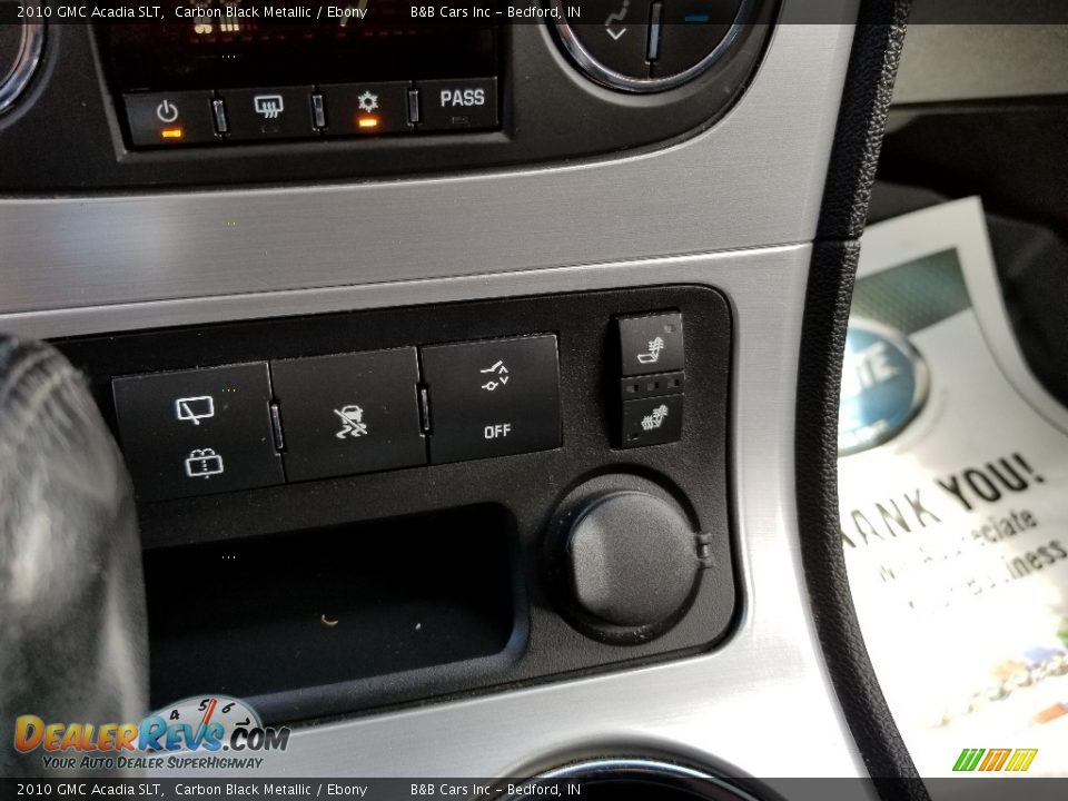 2010 GMC Acadia SLT Carbon Black Metallic / Ebony Photo #26