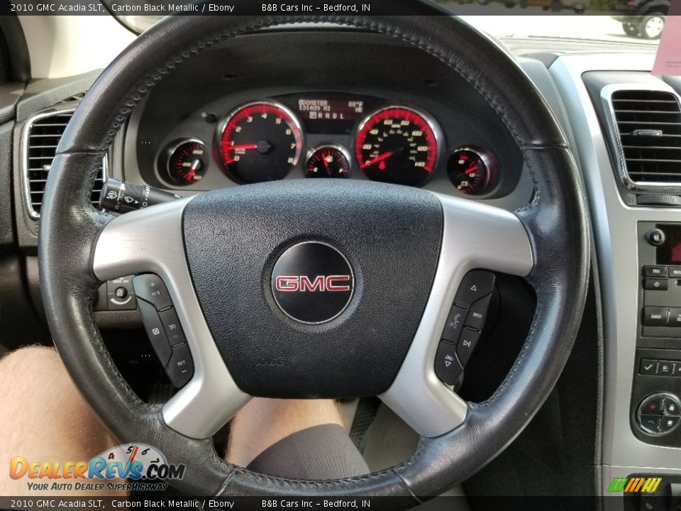 2010 GMC Acadia SLT Carbon Black Metallic / Ebony Photo #28