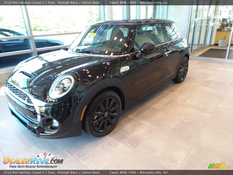 2019 Mini Hardtop Cooper S 2 Door Midnight Black / Carbon Black Photo #3