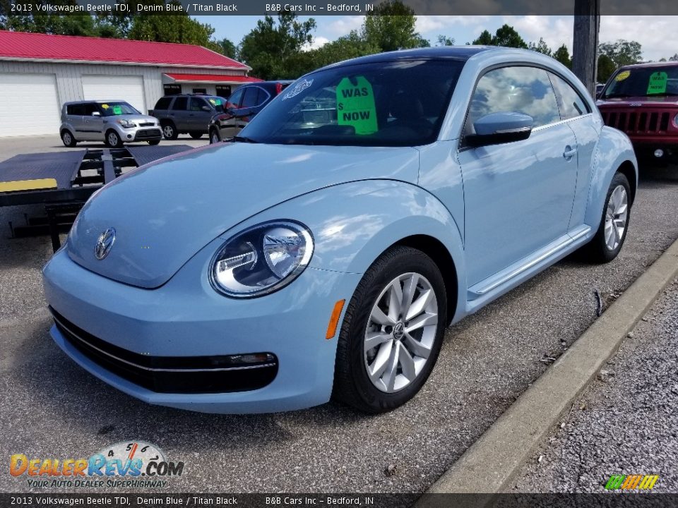 2013 Volkswagen Beetle TDI Denim Blue / Titan Black Photo #1