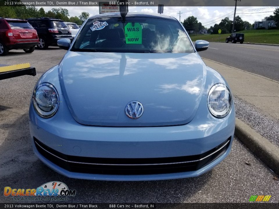 2013 Volkswagen Beetle TDI Denim Blue / Titan Black Photo #2
