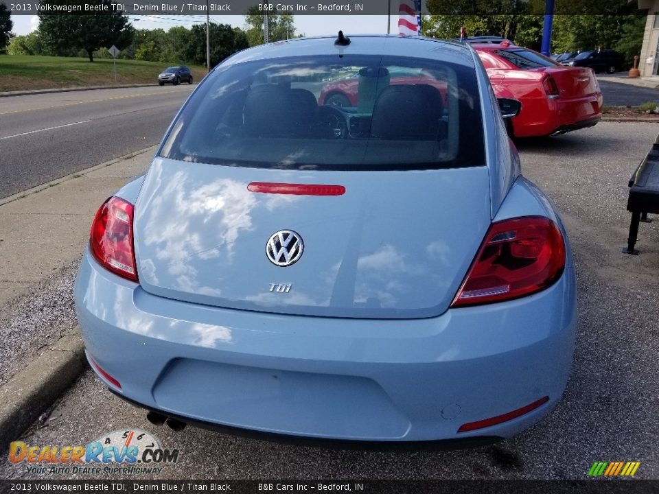 2013 Volkswagen Beetle TDI Denim Blue / Titan Black Photo #5
