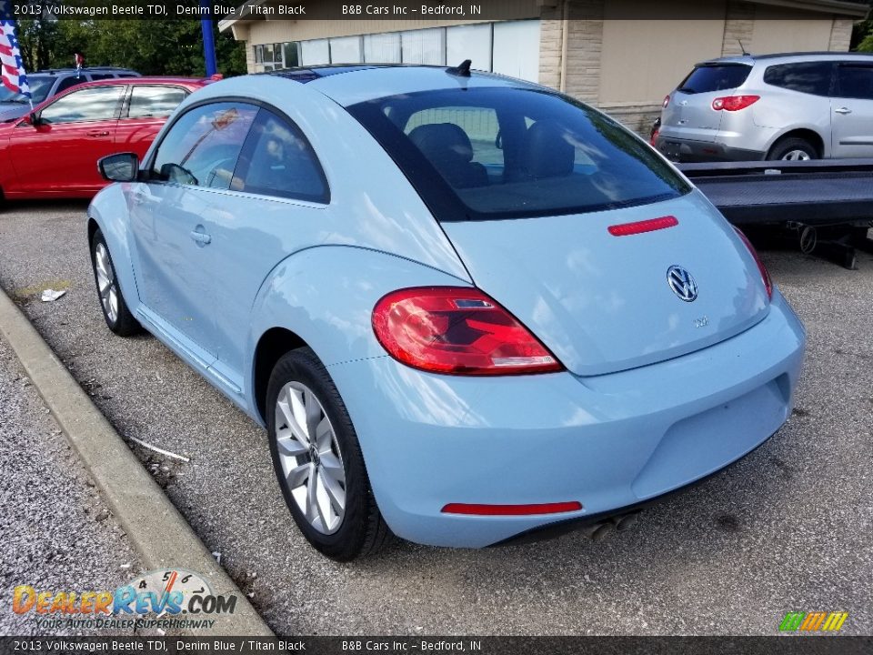 2013 Volkswagen Beetle TDI Denim Blue / Titan Black Photo #6