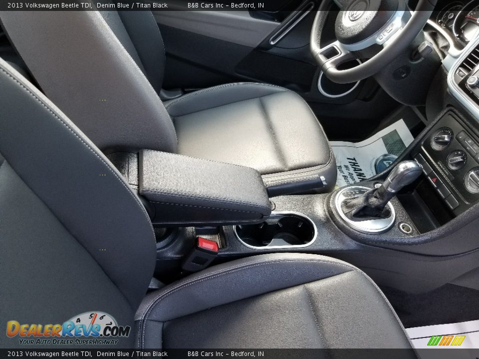 2013 Volkswagen Beetle TDI Denim Blue / Titan Black Photo #11