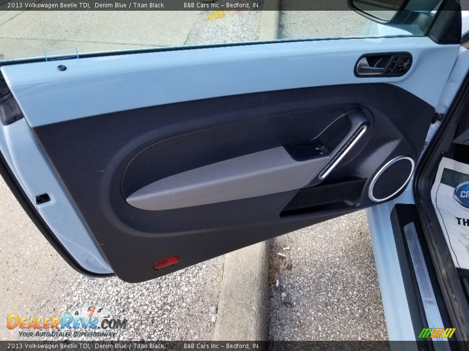 2013 Volkswagen Beetle TDI Denim Blue / Titan Black Photo #12