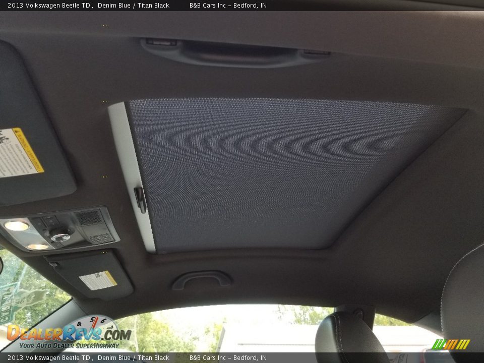 2013 Volkswagen Beetle TDI Denim Blue / Titan Black Photo #15