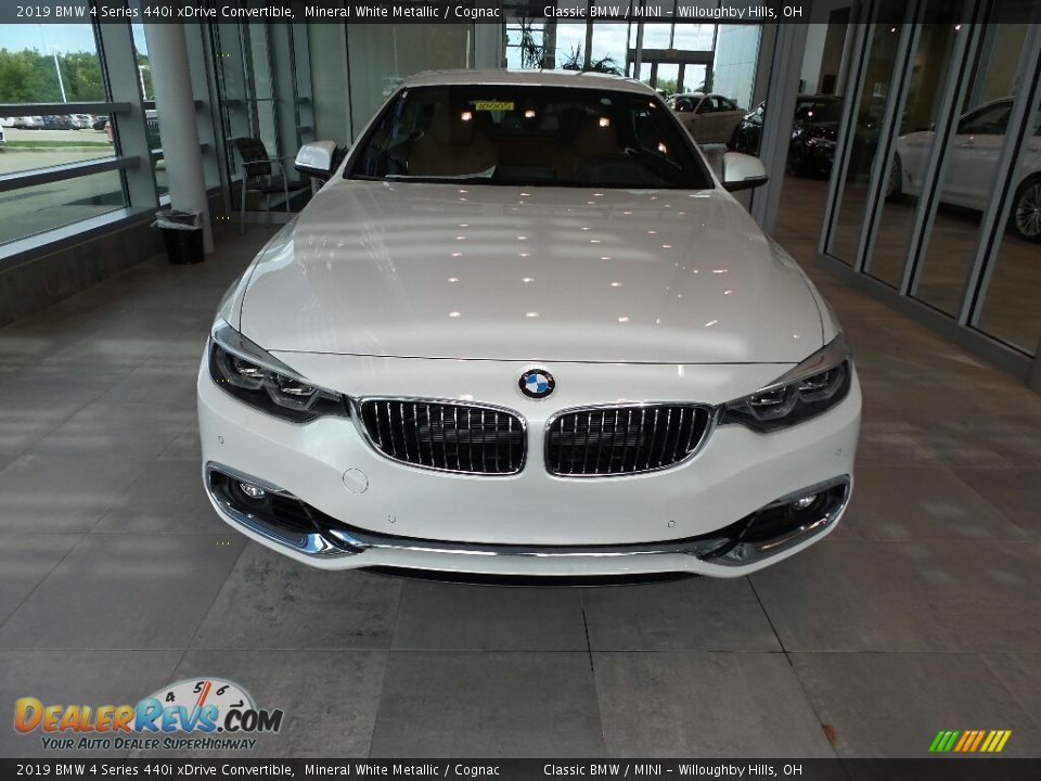 2019 BMW 4 Series 440i xDrive Convertible Mineral White Metallic / Cognac Photo #4