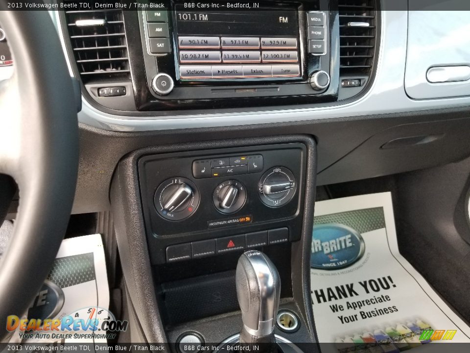 2013 Volkswagen Beetle TDI Denim Blue / Titan Black Photo #17