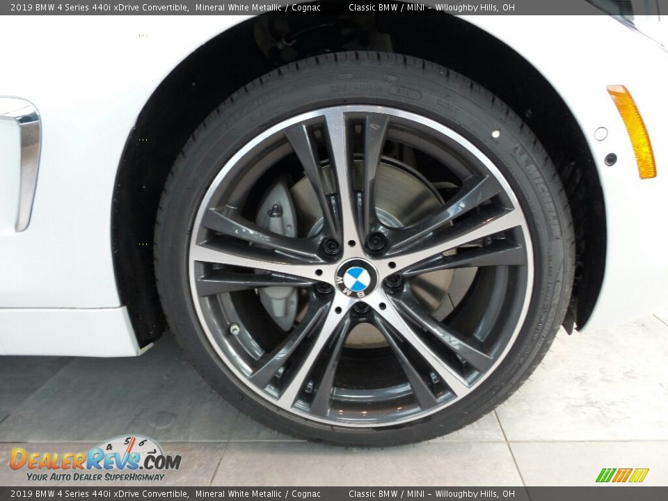 2019 BMW 4 Series 440i xDrive Convertible Mineral White Metallic / Cognac Photo #7