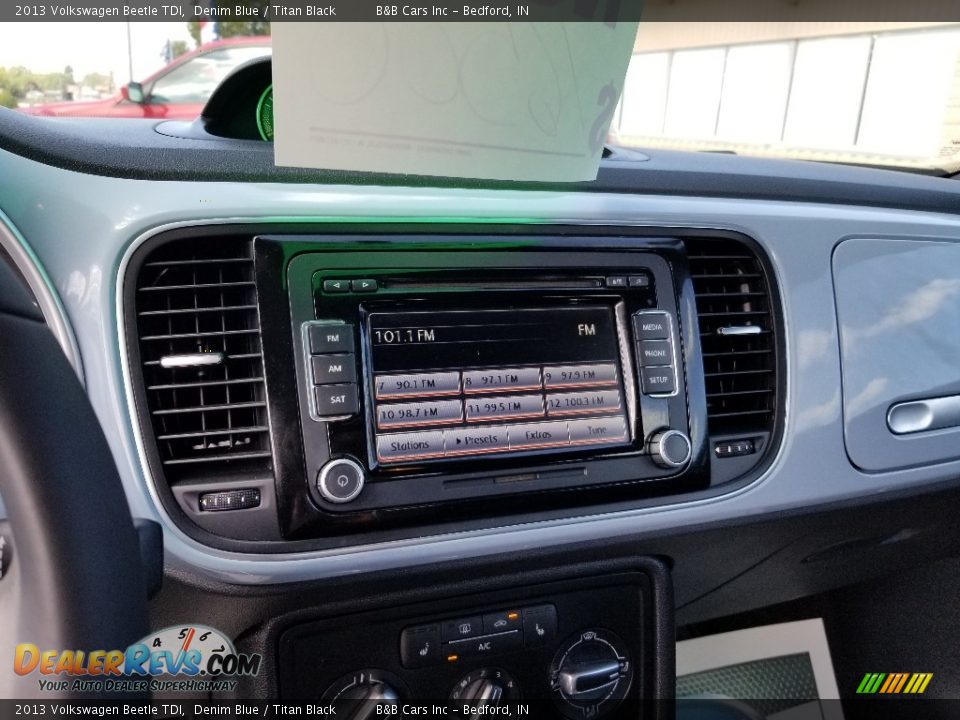 2013 Volkswagen Beetle TDI Denim Blue / Titan Black Photo #18