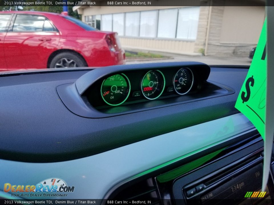 2013 Volkswagen Beetle TDI Denim Blue / Titan Black Photo #19