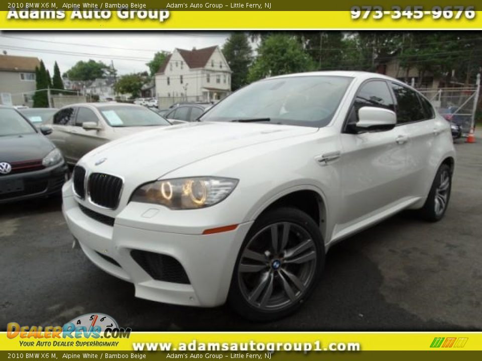 2010 BMW X6 M Alpine White / Bamboo Beige Photo #1
