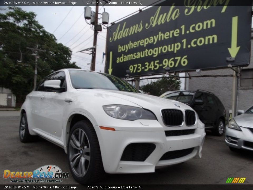 2010 BMW X6 M Alpine White / Bamboo Beige Photo #3