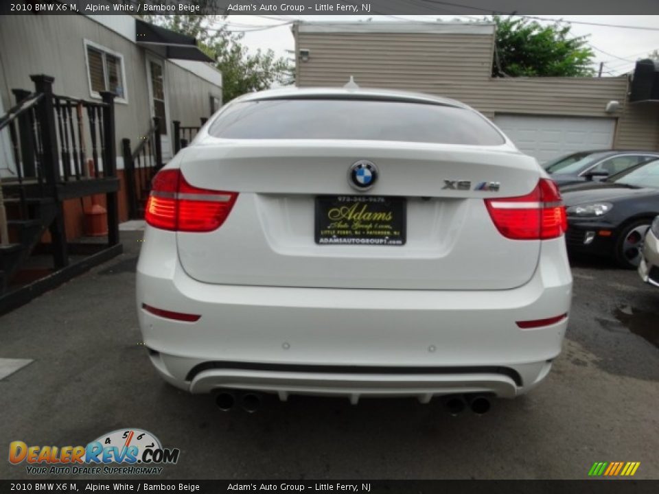 2010 BMW X6 M Alpine White / Bamboo Beige Photo #5