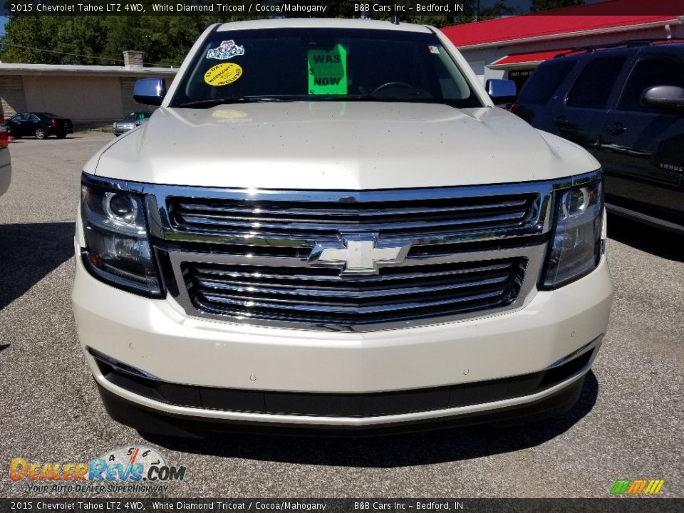 2015 Chevrolet Tahoe LTZ 4WD White Diamond Tricoat / Cocoa/Mahogany Photo #3