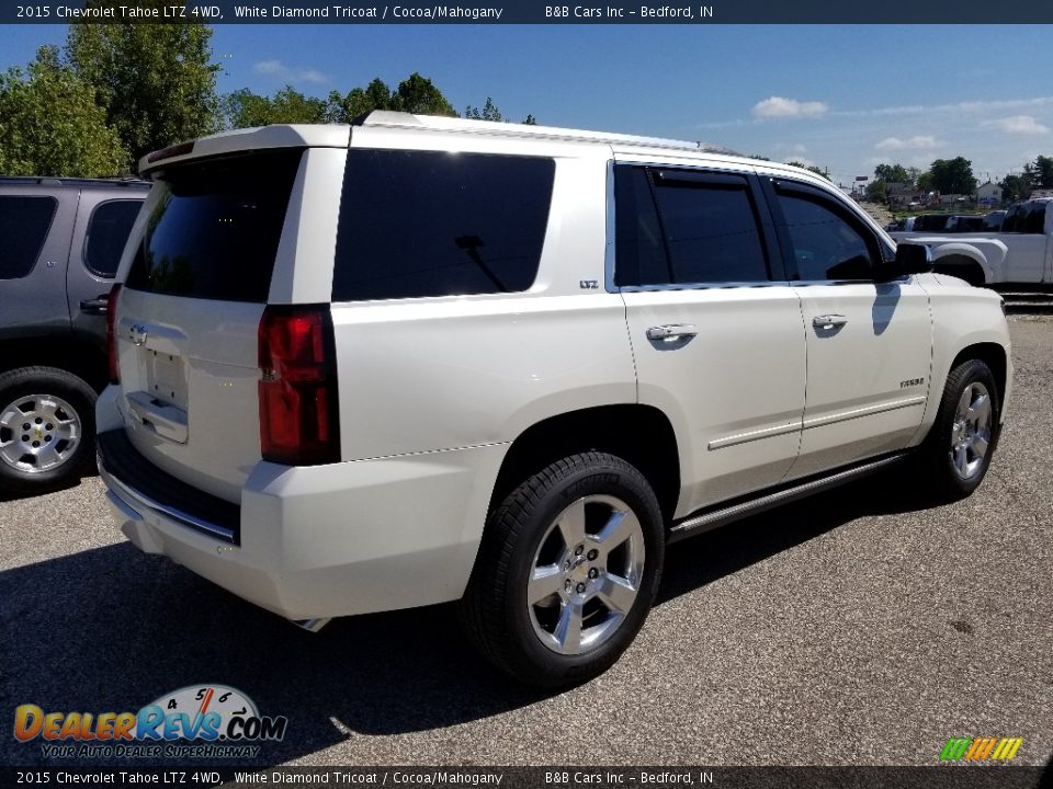 2015 Chevrolet Tahoe LTZ 4WD White Diamond Tricoat / Cocoa/Mahogany Photo #6