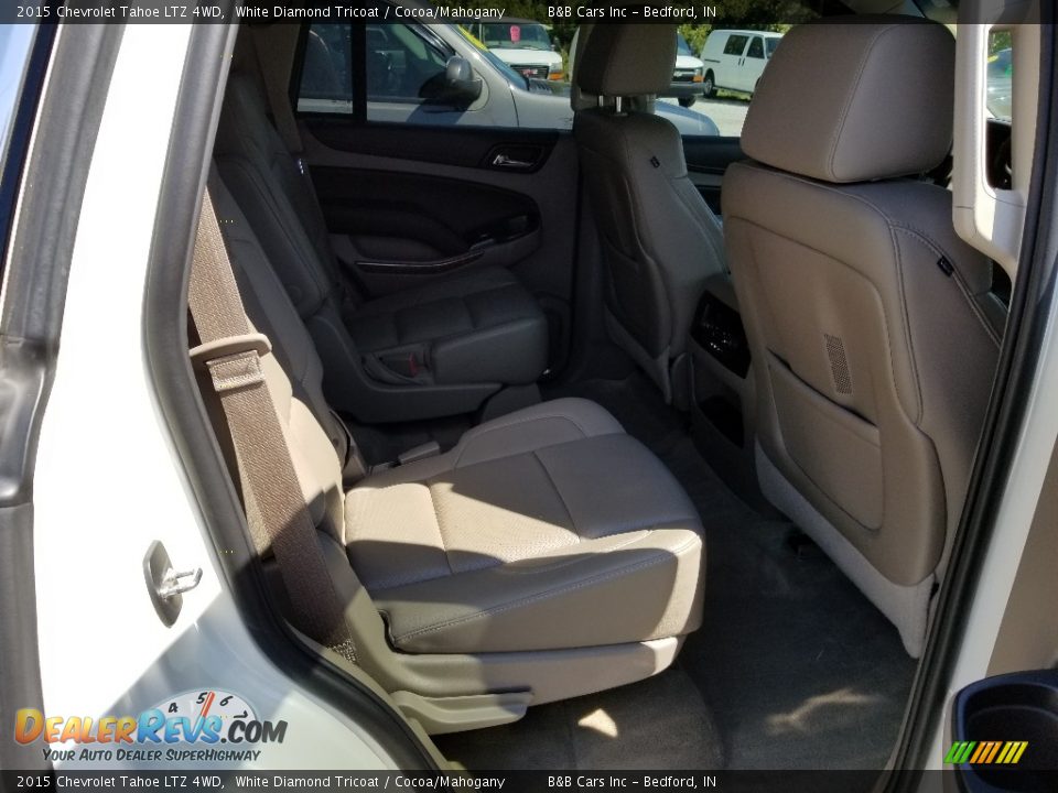 2015 Chevrolet Tahoe LTZ 4WD White Diamond Tricoat / Cocoa/Mahogany Photo #11