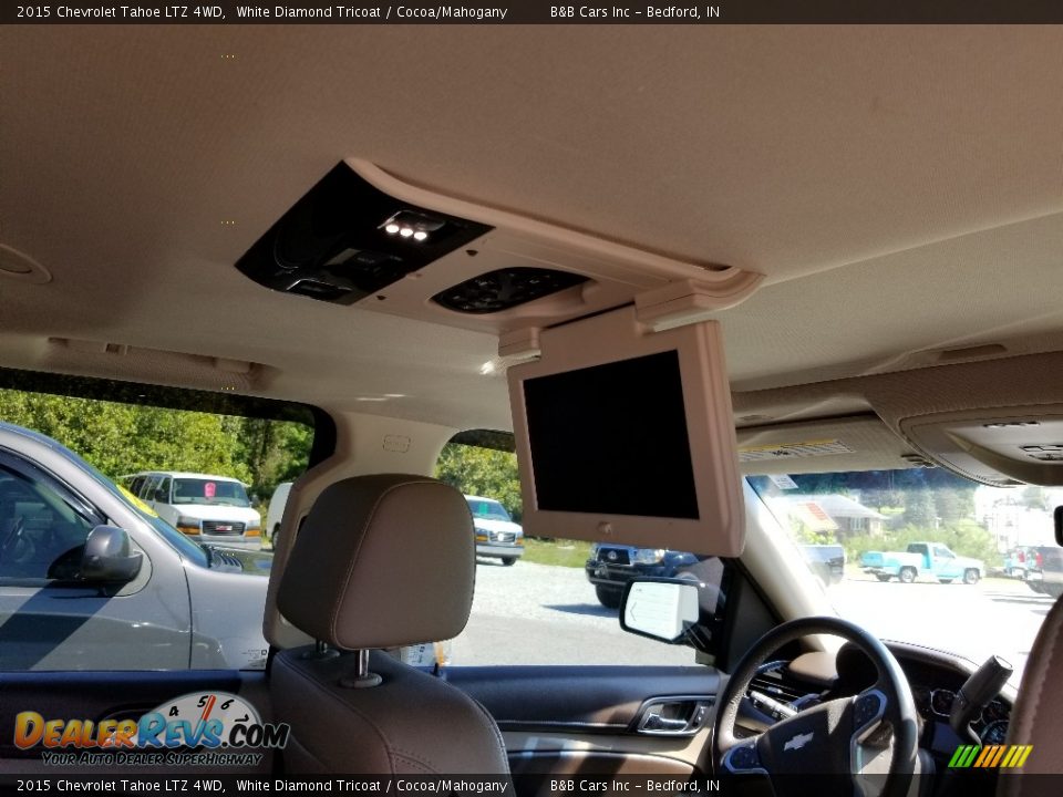 2015 Chevrolet Tahoe LTZ 4WD White Diamond Tricoat / Cocoa/Mahogany Photo #15