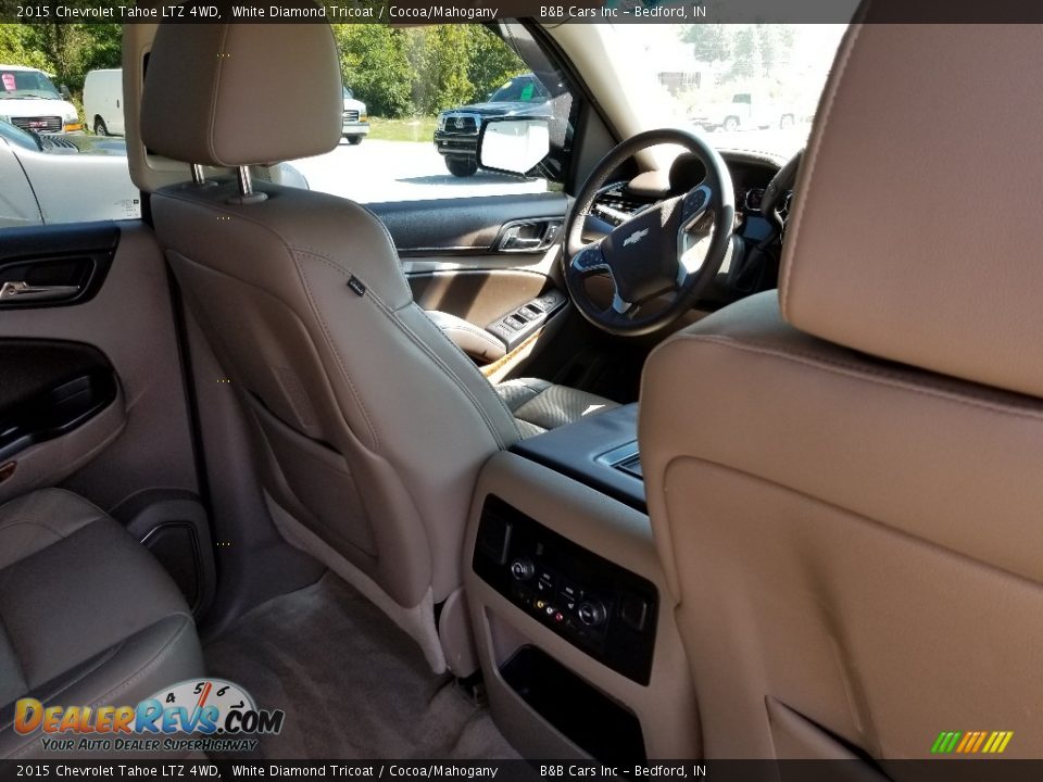 2015 Chevrolet Tahoe LTZ 4WD White Diamond Tricoat / Cocoa/Mahogany Photo #17