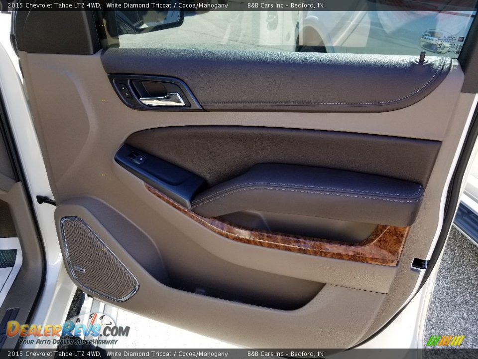 2015 Chevrolet Tahoe LTZ 4WD White Diamond Tricoat / Cocoa/Mahogany Photo #18