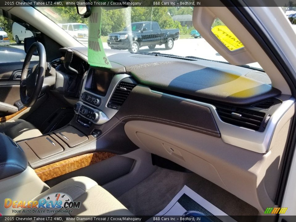 2015 Chevrolet Tahoe LTZ 4WD White Diamond Tricoat / Cocoa/Mahogany Photo #21