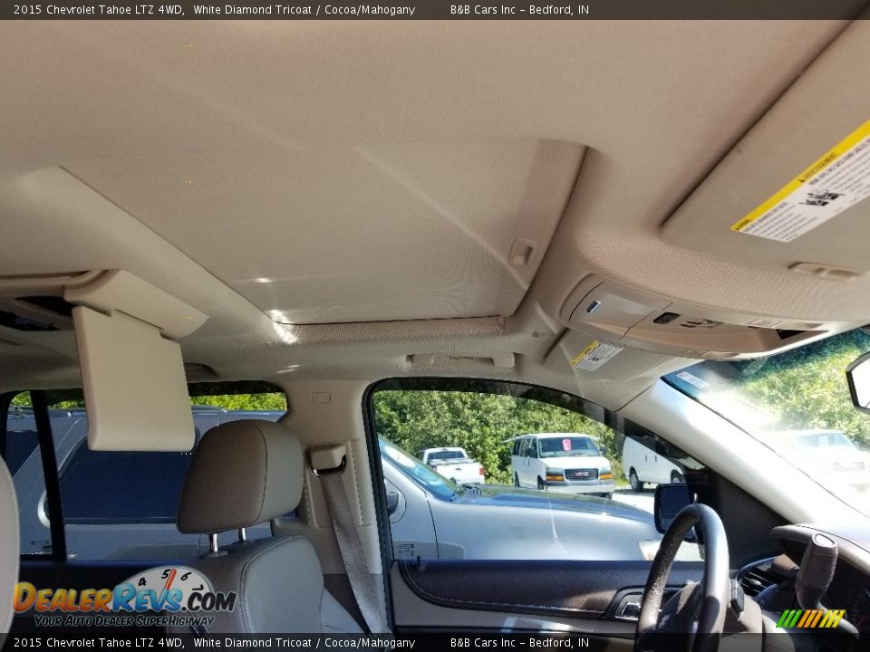 2015 Chevrolet Tahoe LTZ 4WD White Diamond Tricoat / Cocoa/Mahogany Photo #22