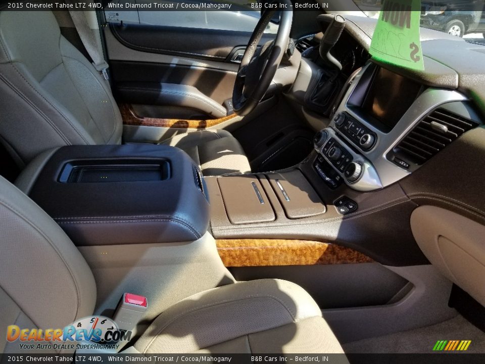 2015 Chevrolet Tahoe LTZ 4WD White Diamond Tricoat / Cocoa/Mahogany Photo #23