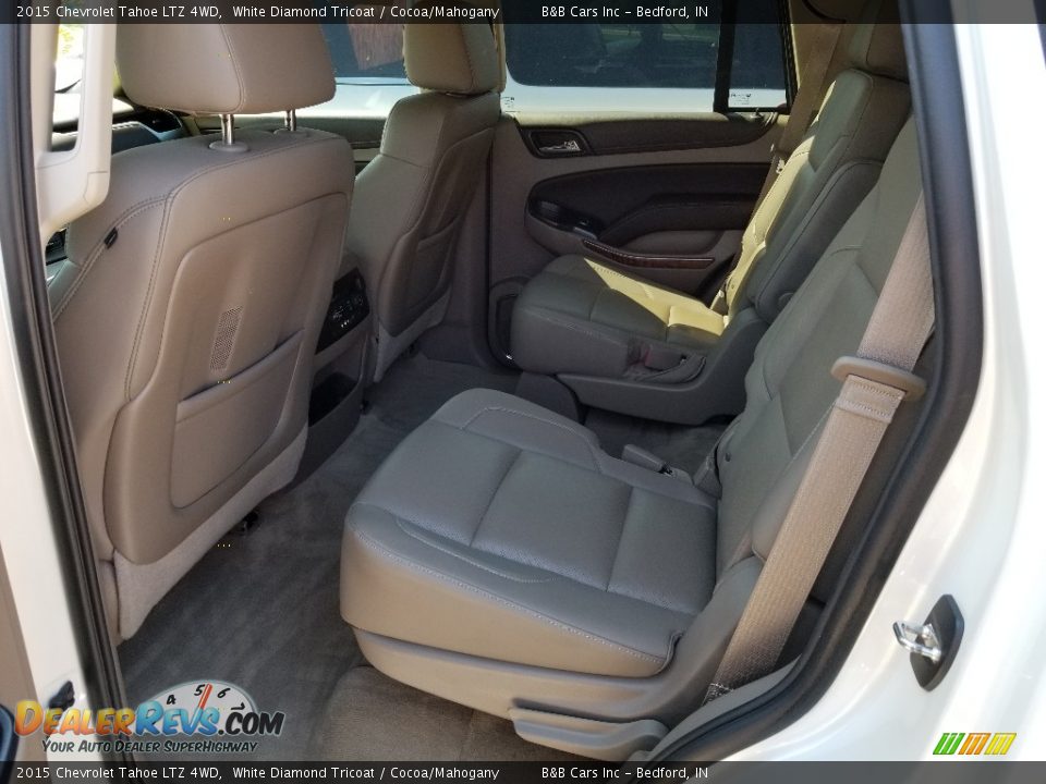 2015 Chevrolet Tahoe LTZ 4WD White Diamond Tricoat / Cocoa/Mahogany Photo #25