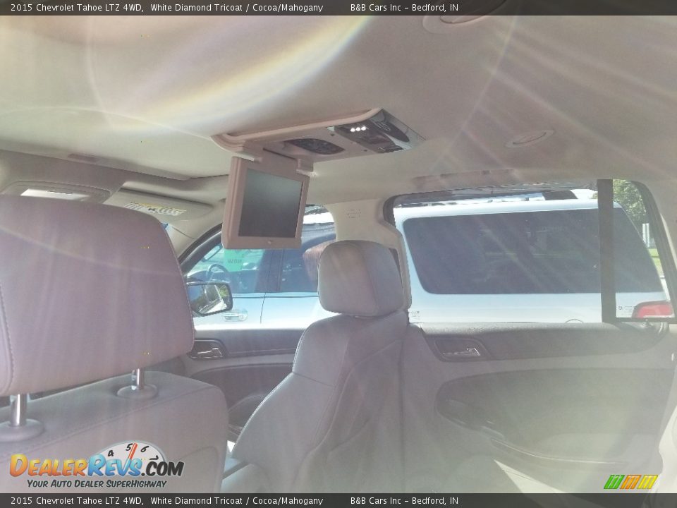 2015 Chevrolet Tahoe LTZ 4WD White Diamond Tricoat / Cocoa/Mahogany Photo #27